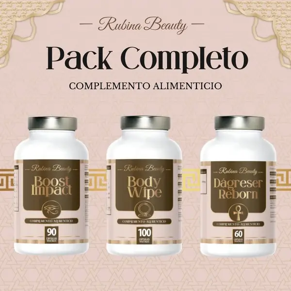 PACK COMPLETO RUBINA BEAUTY (Complementos alimenticios)