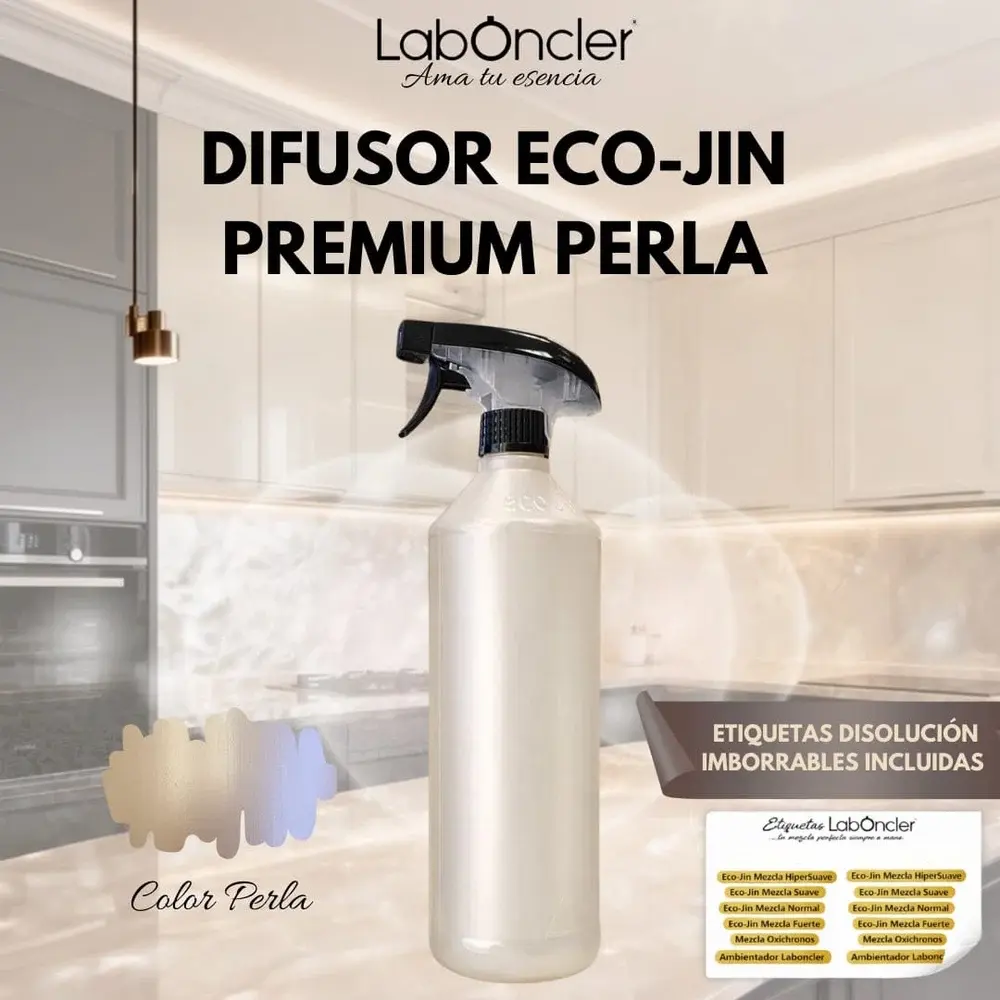 DIFUSOR ECO-JIN PREMIUM PERLA + ETIQUETAS IMBORRABLES